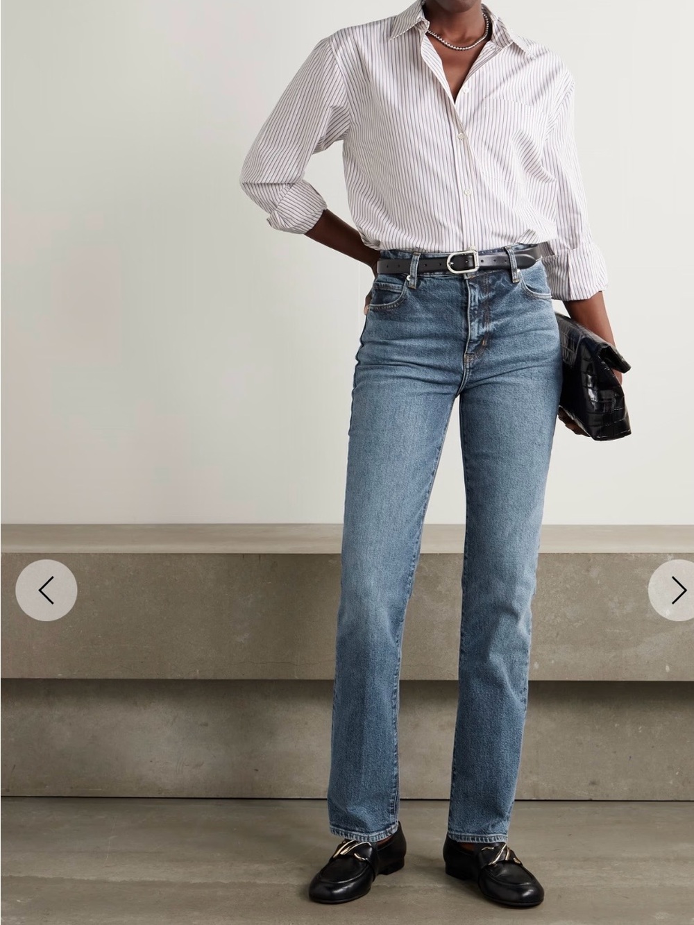 FRAME The Ruler High Waist Straight Leg Jeans